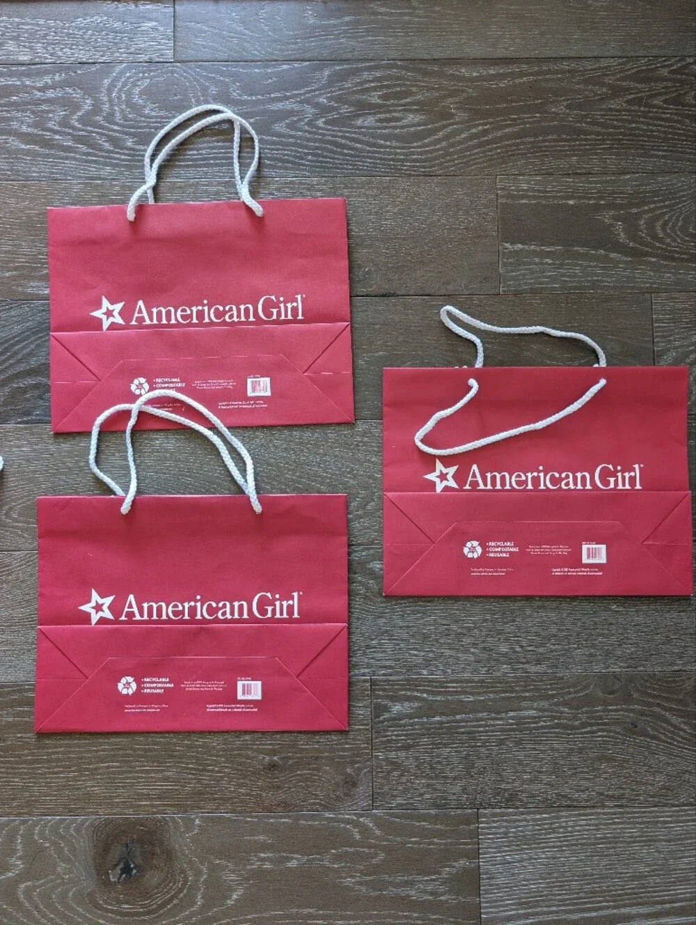 American Girl Doll Store Gift Bag Set Of 7